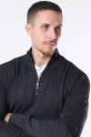 Jeff Argento Half Zip Stricken Charcoal