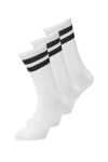Jack & Jones Travis Tennis Sock 3 Pack White