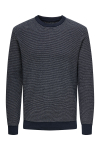 ONLY & SONS Morgan Regular Structure Crew Neck Navy Blazer