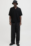 Jack & Jones Aros Knit Easter SS Crochet Polo Black