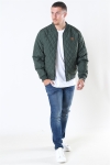 Urban Classics Diamond Quilt Nylon Jacket Olive