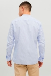 Jack & Jones SUMMER LINEN BAND Hemd L/S Cashmere Blue Stripe