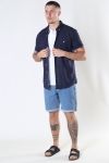 Kronstadt Johan Linen S/S Hemd Navy