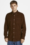 Jack & Jones ATLAS CORD Hemd L/S BUTTON DOWN Potting Soil SLIM FIT