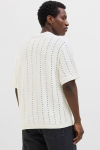Jack & Jones Aros Knit Easter SS Crochet Polo Sea Salt