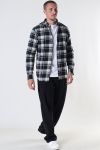 Kronstadt Johan Flannel check Hemd Black / White