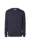 Les Deux Embossed Sweatshirt Dark Navy