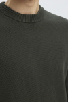 Selected Dane LS Structure Knit Crew Neck Deep Forest