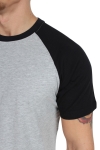 Urban Classics Raglan Contrast Tee Grey/Black