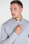 Tailored & Originals Knit - MUhrray Half zip Light Grey