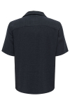 ONLY & SONS Latham Resort Linen Structure Hemd Dark Navy
