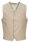 Jack & Jones Riviera Linen Wastcoat Beige