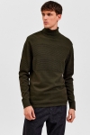 Selected SLHMAINE LS KNIT ROLL NECK W NOOS Forest Night