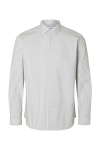 Selected Performance Stretch LS Hemd Bright White Stripes