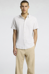 Selected Regular New Linen Hemd SS Pure Cashmere Thin Stripe