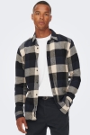 ONLY & SONS GUDMUND LS CHECK Hemd Dark Navy