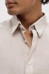 Selected Slim Sun Linen Hemd LS Pure Cashmere