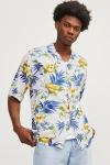 Jack & Jones Jeff AOP Resort Hemd SS Cloud Dancer