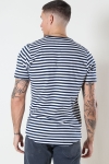 Basic Brand T-Hemd Striped Navy/White