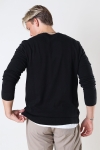 Selected Berg Knit V-Neck LS Black