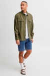 Solid Allan Linen Overshirt Deep Lichen Green