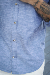 Jack & Jones Summer Band Hemd LS Faded Denim
