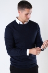 Kronstadt Johs Merino crew neck knit Dark Navy