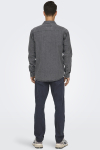 ONLY & SONS Bane Regular Fit Denim Hemd Light Grey Denim