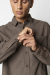 Fat Moose Frank flannel Hemd Brown