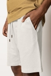 Clean Cut Copenhagen Calton Structured Shorts Ecru