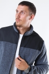 Rains Fleece Zip Puller Jacke Grey Melange