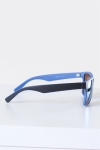 Fashion 1391 Mat Black/Blue Sonnenbrille Brown Lens/Blue Mirror