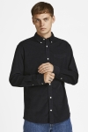 Jack & Jones ATLAS CORD Hemd L/S BUTTON DOWN Black SLIM FIT