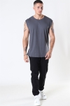 Urban Classics Open Edge Sleeveless Tee Dark Shadow