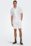 ONLY & SONS Caiden SS Resort Linen Hemd White