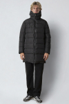 Fat Moose Liam Puffer Long Jacket Black