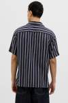 Jack & Jones Enzo Stripe Resort Hemd SS Sky Captain