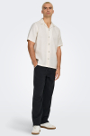 ONLY & SONS Bertil Waffle SS Resort Hemd Cloud Dancer