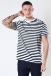 Clean Cut Copenhagen Basic Organic striped tee SS Bottle Green