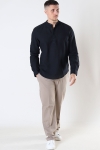 ONLY & SONS CAIDEN HALF PLACKET LINEN Hemd Black