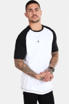 Basic Brand Raglan Tee White/Black