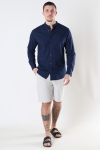 Jack & Jones SUMMER LINEN BAND Hemd L/S Navy Blazer