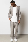 Clean Cut Copenhagen Roman Linen Unconstructed Blazer Khaki Melange