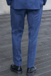Selected SLIM OASIS LINEN PANTS Dark Navy