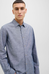 Jack & Jones Summer Linen Hemd LS Faded Denim