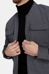 Clean Cut Pocket Jersey Jacke Dark Grey