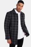 Clean Cut Halmstad Wool Frakke Grey Checked