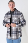 Jack & Jones JOROLLIE CHECK Hemd JACKET LS LN Grey Melange  /CHECK