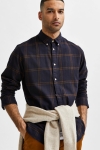 Selected SLHSLIMFLANNEL Hemd LS W NOOS Monks Robe Big check