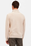 Selected Axel Ls Knit Roll Neck Oatmeal